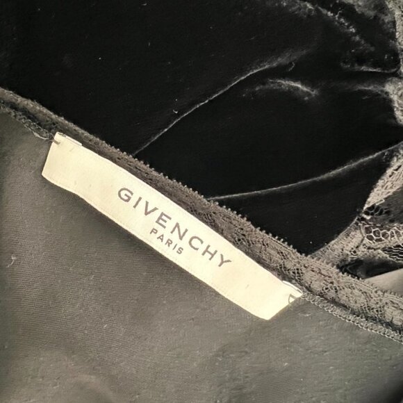 Givenchy black velour lace tank top size 40 - Picture 6 of 8